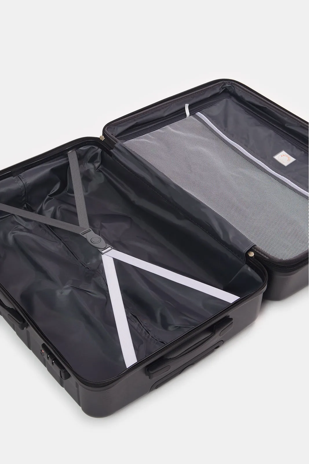 Black Textured Trolley Luggage (28 Inch)