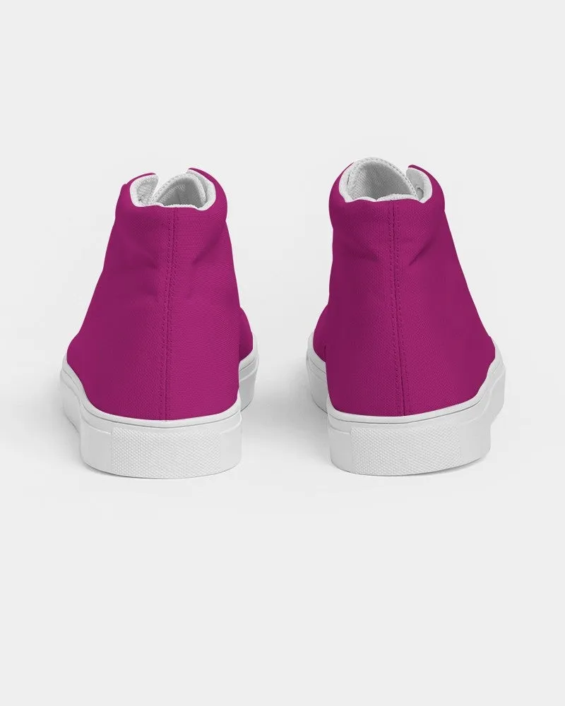Shaded Magenta High-Top Canvas Sneakers | Women's | C0M100Y0K30